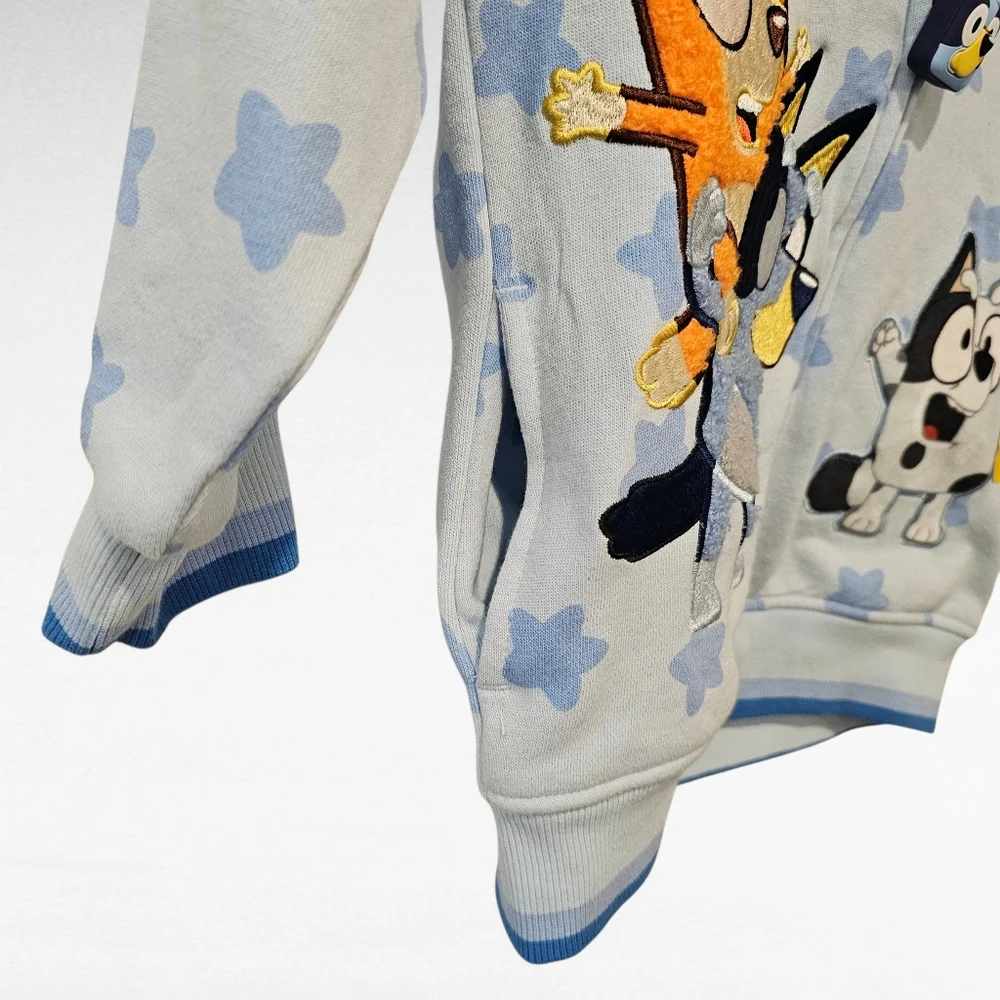 Bluey Zip Up Hoodie Jacket Size 6